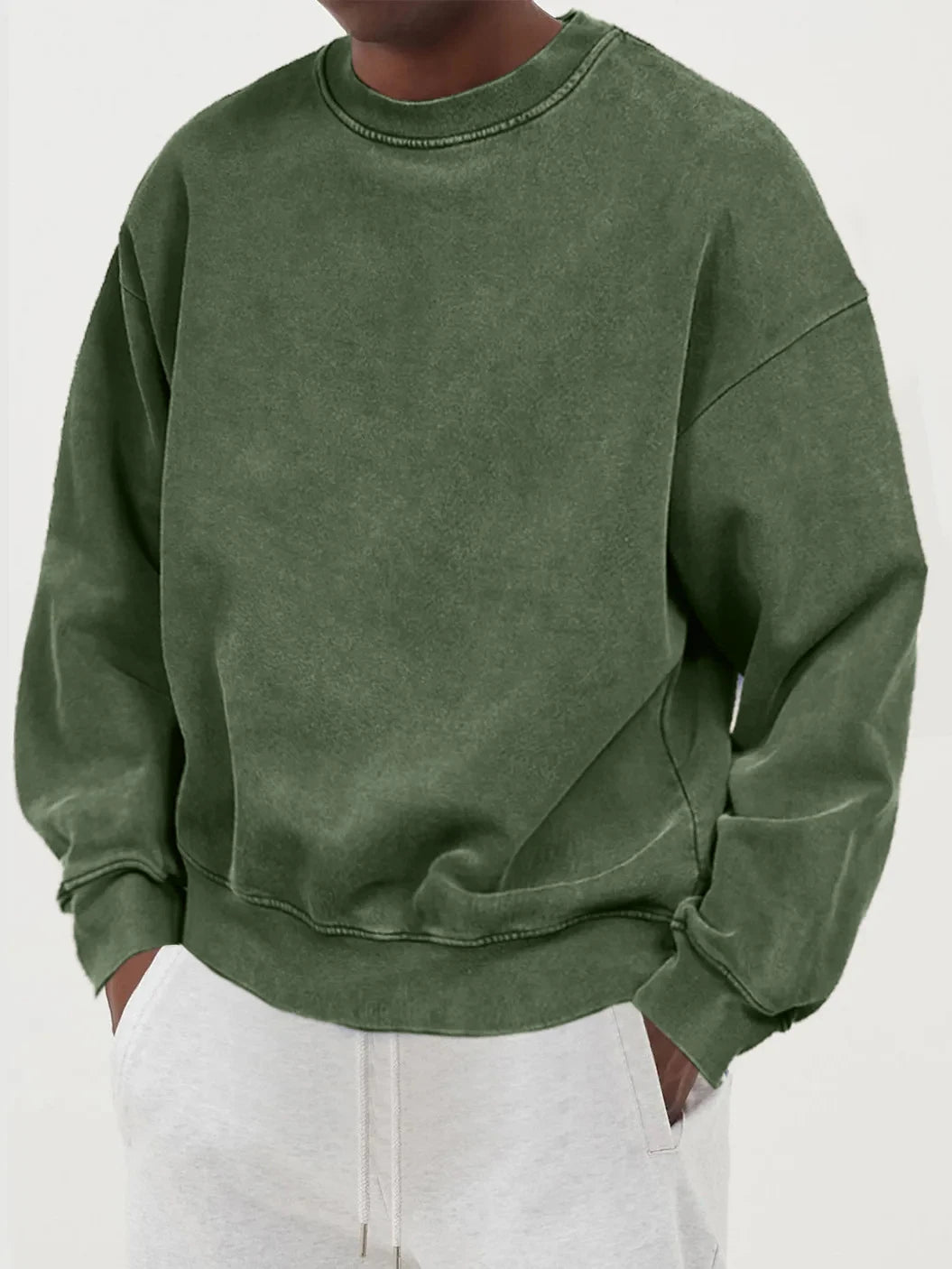 Vintage Solid Sweatshirts Male Washed Cotton Sportswear Warm Autumn Pullovers Casual Comfy Hoodie Fashion Oversized Streetwers