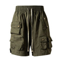 Hip Hop Y2K Streetwear Cargo Shorts Multi Pockets Tactical Fashion Man Shorts Techwear Harajuku Summer Casual Short Pants