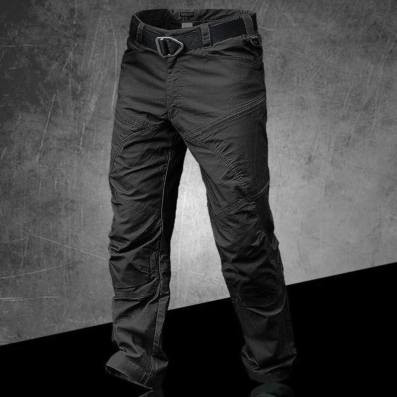 Men’s Stretch Tactical Pants  Water Resistant  Cotton Outdoor Work Cargo Pants Multi-Pocket Lightweight Combat Hiking Pants