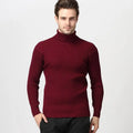 Turtleneck Pullovers Sweaters Men 2020 Autumn Winter Solid Color Long Sleeve Knitting Sweater Thickening Men's Bottoming Shirt