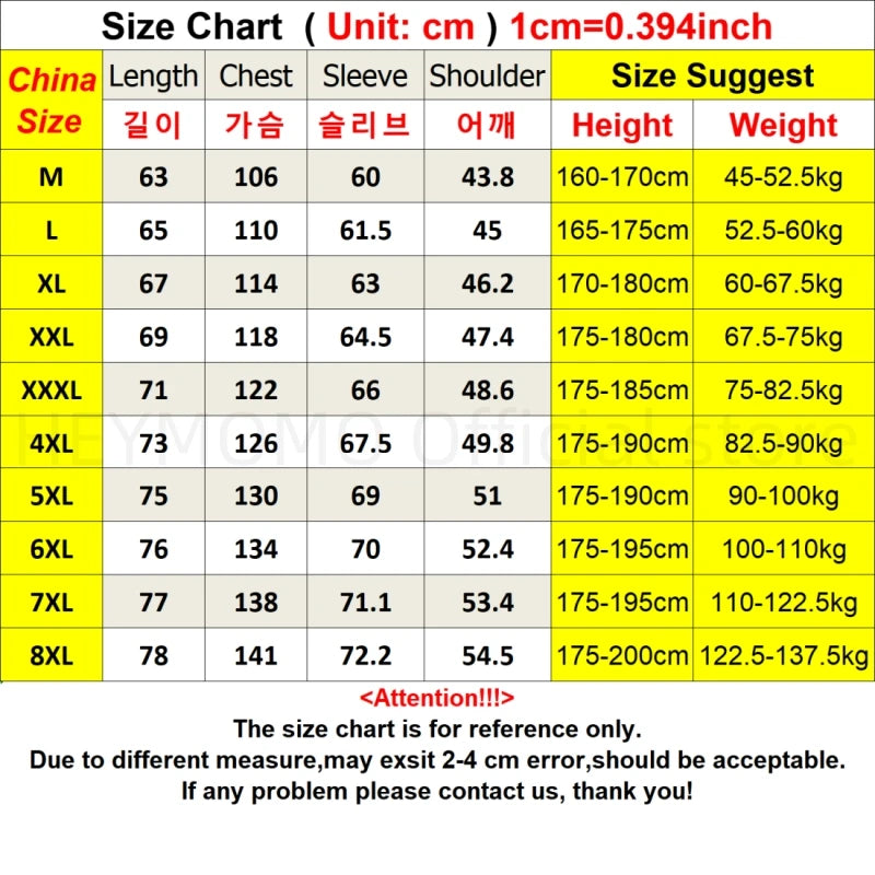 Plus Size 6xl 7xl 8xl Jacket Men Casual Autumn Spring Stand Collar Windbreaker Sport Coat Man Big Size Clothing 140kg Can Wear