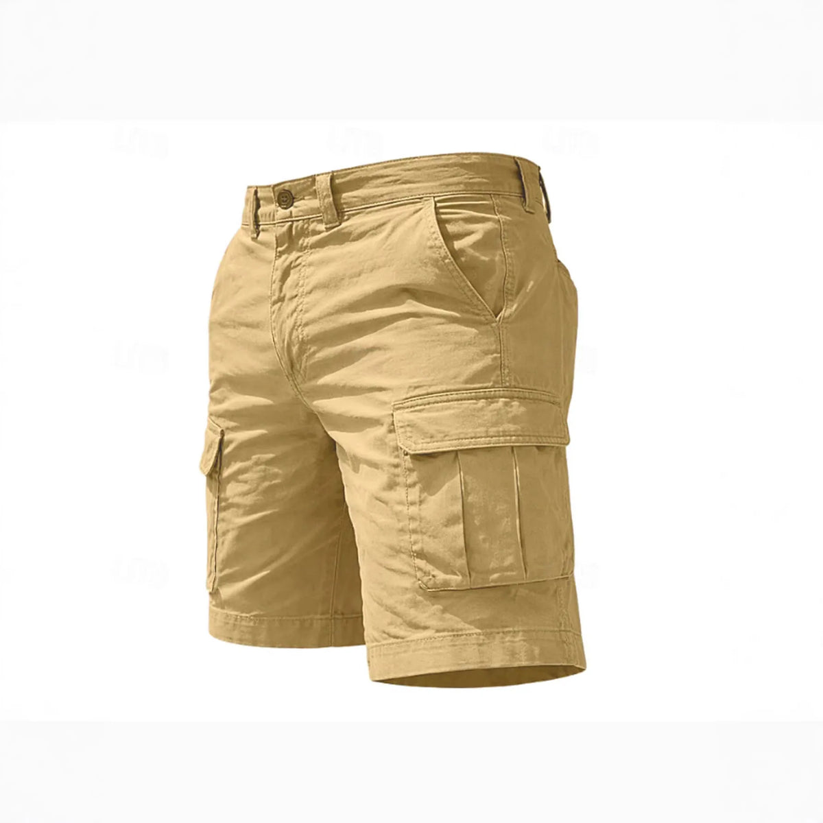 Summer Casual Cargo Shorts Men's Jogging Climbing Sports Short Elastic Waist Solid Color Male Jogger Work Hiking Shorts