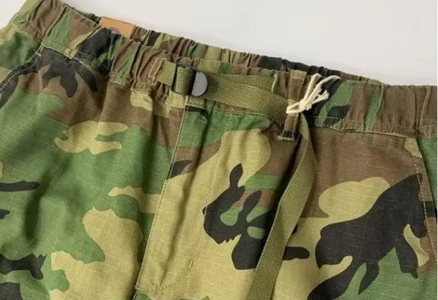 Men Harem Pants Fashion Tactical Camouflage Large Pocket Multifunctional Loose Outdoor Casual Sports Jogging Training Wear