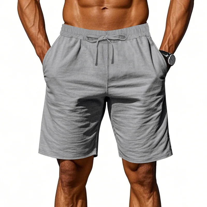 Pure Linen Shorts for Men 2025 Summer New Fashion Solid White Loose Holiday Shorts Man Casual Plus Size Button Fly Short Pants