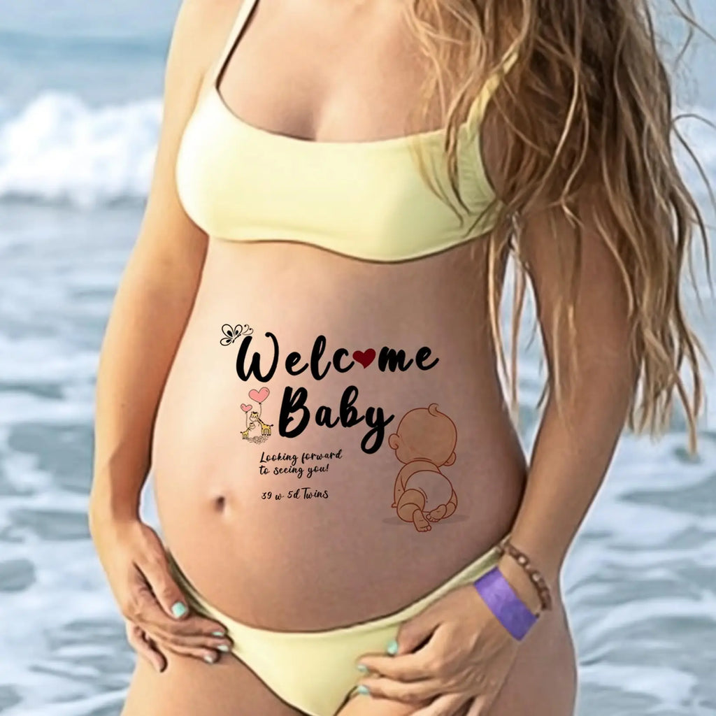Childbirth Congratulations Stickers for Pregnant Women Gifts Pregnant Women Photos Tattoo Stickers Pregnant