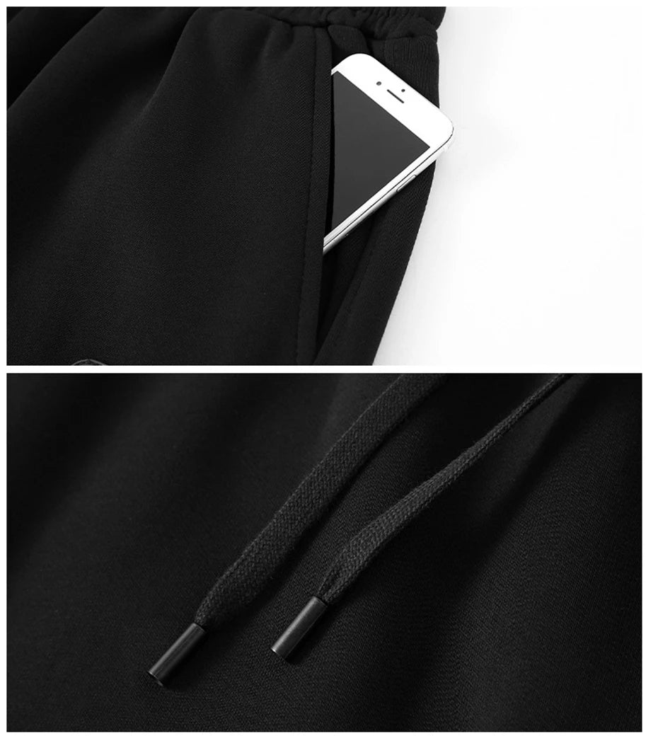 Solid Color Tracksuit Men 11XL Plus Size Suits Zippered Hoodie Sweatpants Sets Spring Autumn Jogger Pants Male Big Size 10XL