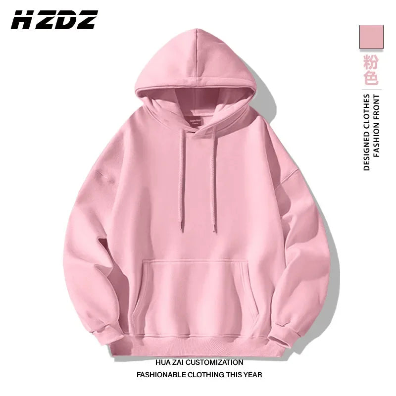 Men's solid color hooded sweatshirt available in multiple colors a casual and stylish street style hoodie