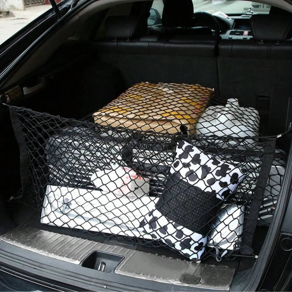 Car Trunk Fence Net Dog Isolation Protection Net Car Mounted Rear Seat Dog Safety Net Sturdy Elastic Pet Fence for Any Vehicle