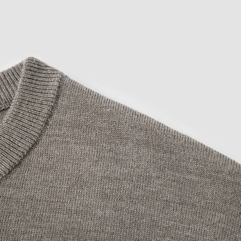 Semir Sweater Men 2024 Winter New Machine-Washable Base Wool Sweater Solid Color Inner Wear Simple Versatile Pullover