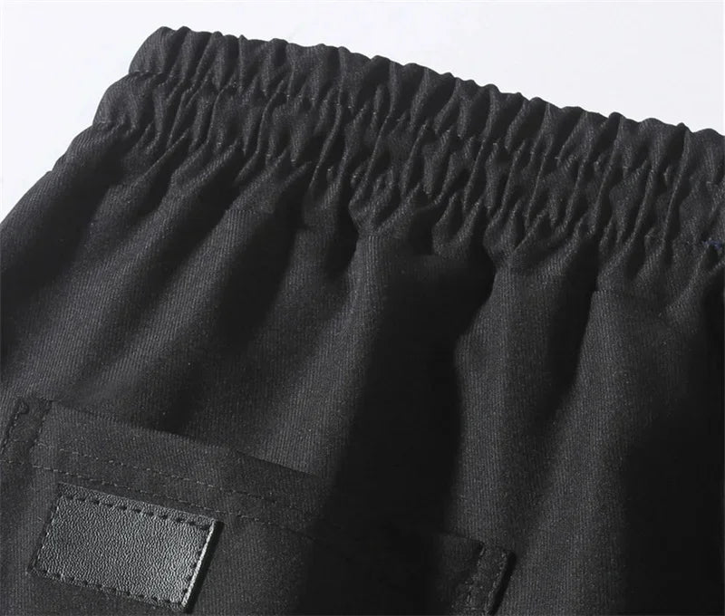 Spring Autumn New Cargo Pants Men's Fashion Sports Cargo Pants Solid Color Sweatpants Joggers Woven Pants Casual Male Trousers