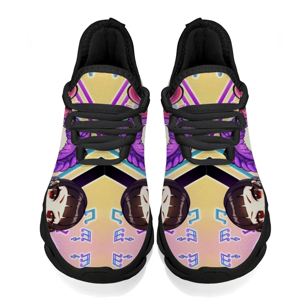 Children's Casual Shoes Cartoon Girls Music Notes Print Casual Sports Sneakers Casual Running Shoes for Men Women Larges