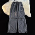 American Oversized Men's Casual Track Baggy Cargo Pants Wide Leg Streetwear Sweatpants Techwear Korean Y2K Pants Clothes Men