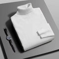 Animal Game Mens Knitwear Winter Turtleneck Sweater Slim Fit Long Sleeve Pullover Solid Trend Men Outdoor Coats Cold Blouse Man