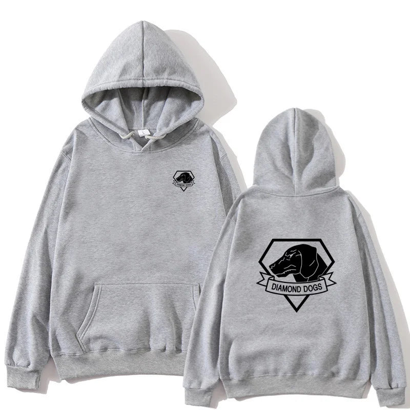 MGS 5 Metal Gear Solid V 5 Diamond Dogs Printed Pattern Hoodie Sportswear Autumn/Winter Men's/Women's Casual Street Harajuku y2k