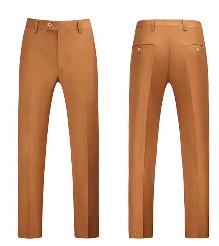 Men Royal Blue Suit Pants, Business Office Trousers,White Black Red Pantalones Hombre, Wedding Party Dress Pants Big Size Slacks