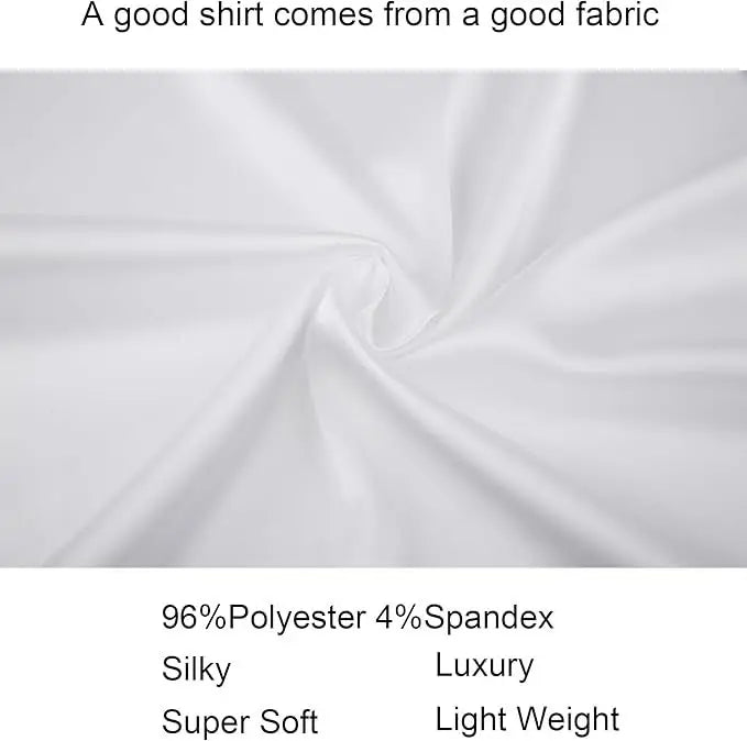 2025 Spring Autumn Royal Blue Silk Satin Long-sleeved Dress Shirts for Men, Navy Blue Business Casual Non-iron Wrinkle Camisas
