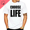 Casual Graphic T Shirts Men Women Tshirts Choose Life Retro 80`s Party Fancy Dress Wham Unisex Ladies Cotton Mens T-Shirt