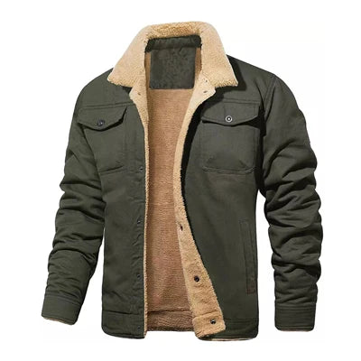Autumn Winter Men's Fleece Jackets Casual Male Outdoor Windbreaker Work Jacket Mens Thermal Warm Tactical Coats Clothing