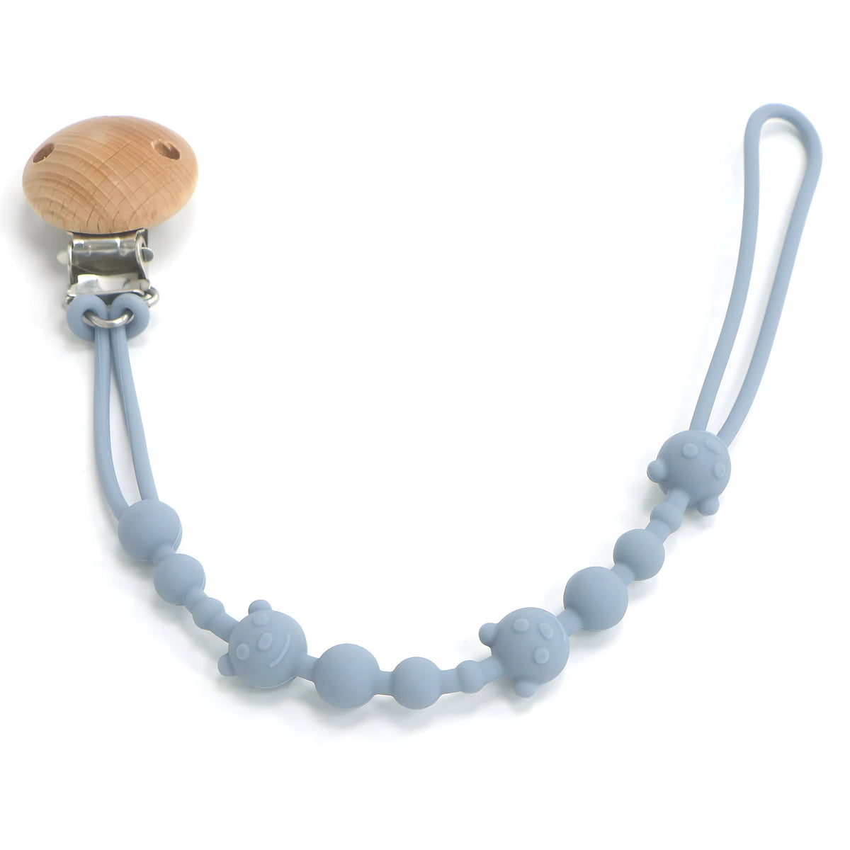 Soothing Pacifier Anti-chain Baby Stroller Teether Anti-loss Chain Baby Silicone Pacifier Clip Toy Biting Glue Lanyard