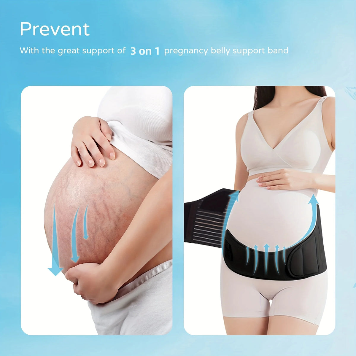 Pregnant Women Support Belly Band Back Clothes Belt Adjustable Waist Care Maternity Abdomen Brace Protector Pregnancy