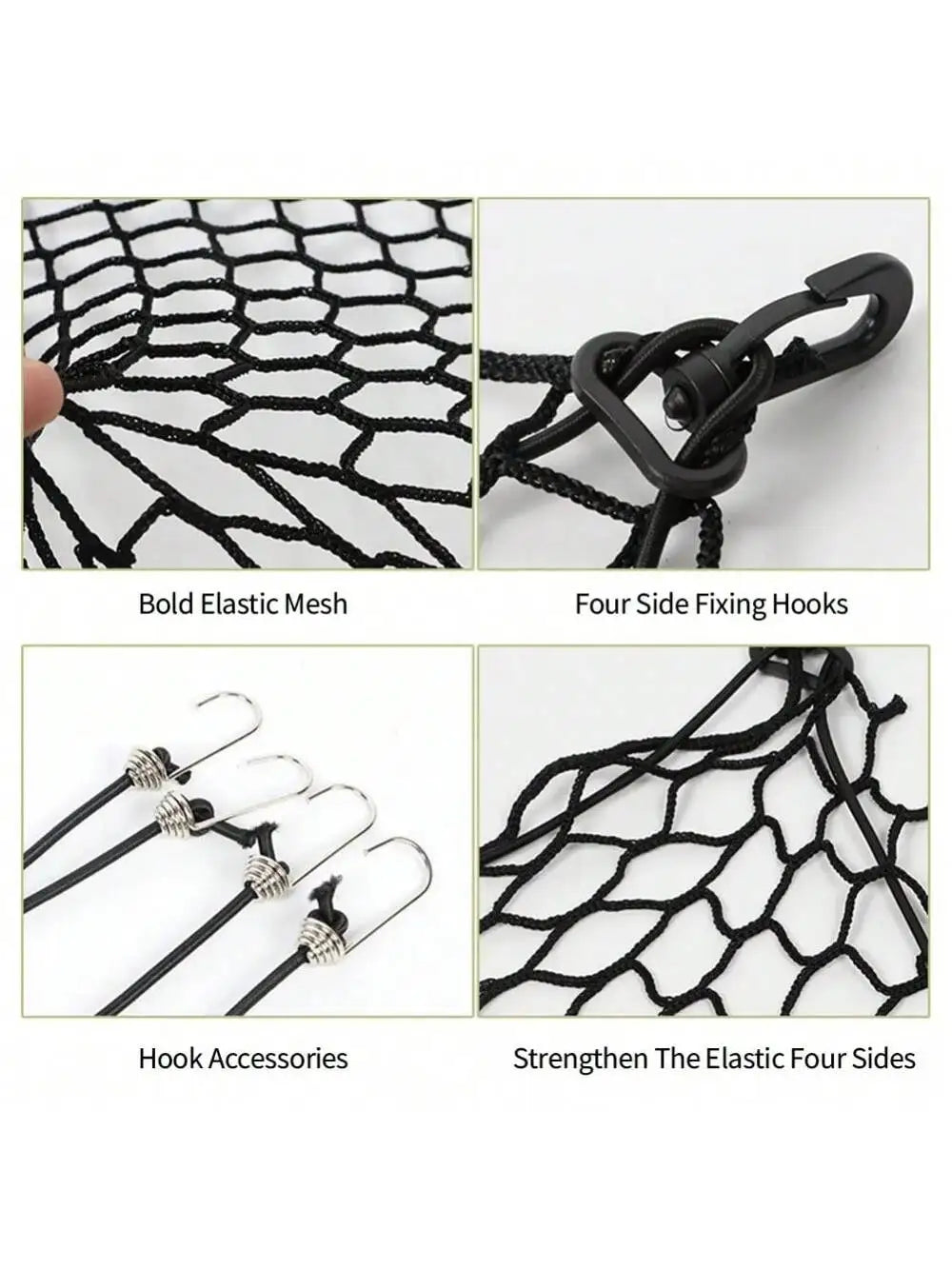 Car Trunk Fence Net Dog Isolation Protection Net Car Mounted Rear Seat Dog Safety Net Sturdy Elastic Pet Fence for Any Vehicle