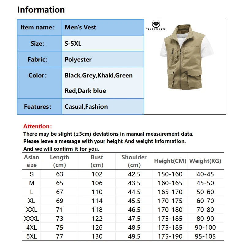 Tops 2025 New Summer Men Outdoor Camping Fishing Webbed Vest Men Sleeveless Many Pocket Tool Gear Loose Thin Vest Male Waistcoat