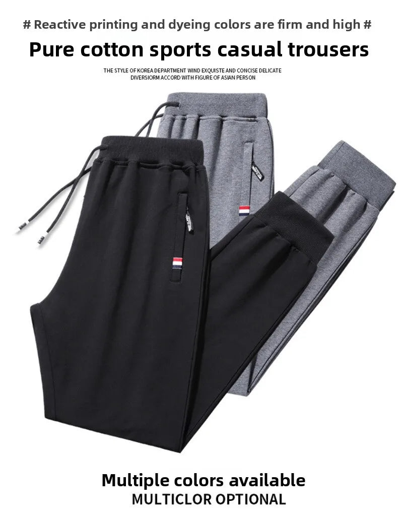 Autumn Pants Loose Gyms Jogger Track Pants Mens 6XL  8XL Men Fitness Sportswear Tracksuit Elastic Waist Sweatpants Cotton Trouse