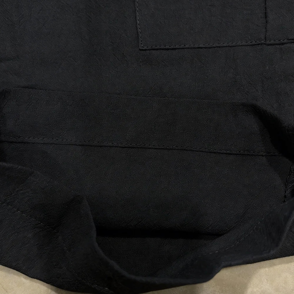 Men Summer Cotton Linen Shorts Retro Multi Pocket Loose Casual Shorts Thin Breathable Outdoor Fishing Travel Beach Short Pants