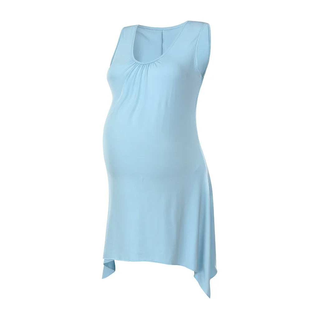 Women's Clothing woman pregnant clothes Short Sleeve Solid Color Pregnancy Nursing Vest Top For Breastfeeding S-M-L-XL-XXL