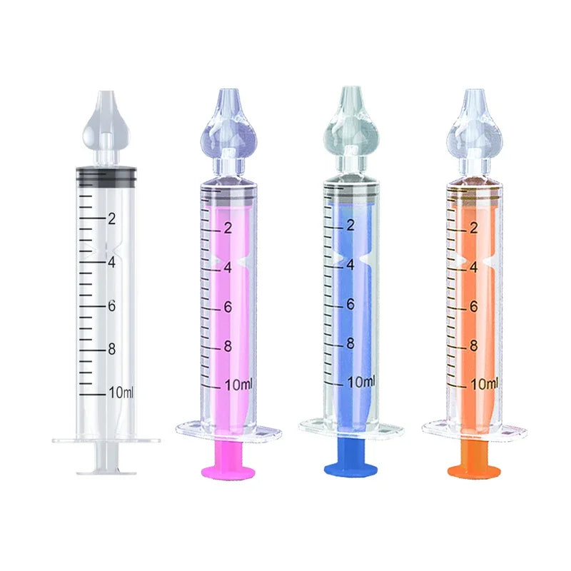 Needle Tube Nasal Aspirator Syringe Baby Nose Cleaner Baby Rhinitis Nasal Washer Reusable Nasal Irrigator Washing for Children