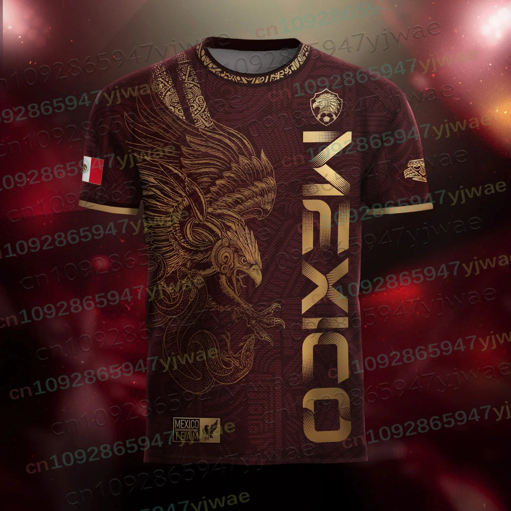 Mexico Special Youth Football Jersey Mens Women Casual Sport Breathable Top for Competition Training Tees Summer Men's Clothing