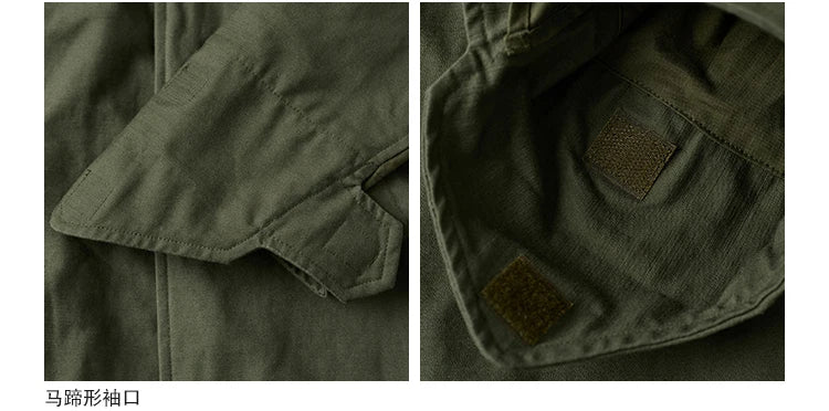 Rugged Bronson 1969 M65 Blended Satin Field Jacket M-65 Olive Green Jacket M51 Tactical Coat