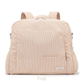 Soboba Large Capacity Diaper Backpack for Mom with Soft Corduroy Fabric and Convenient Design