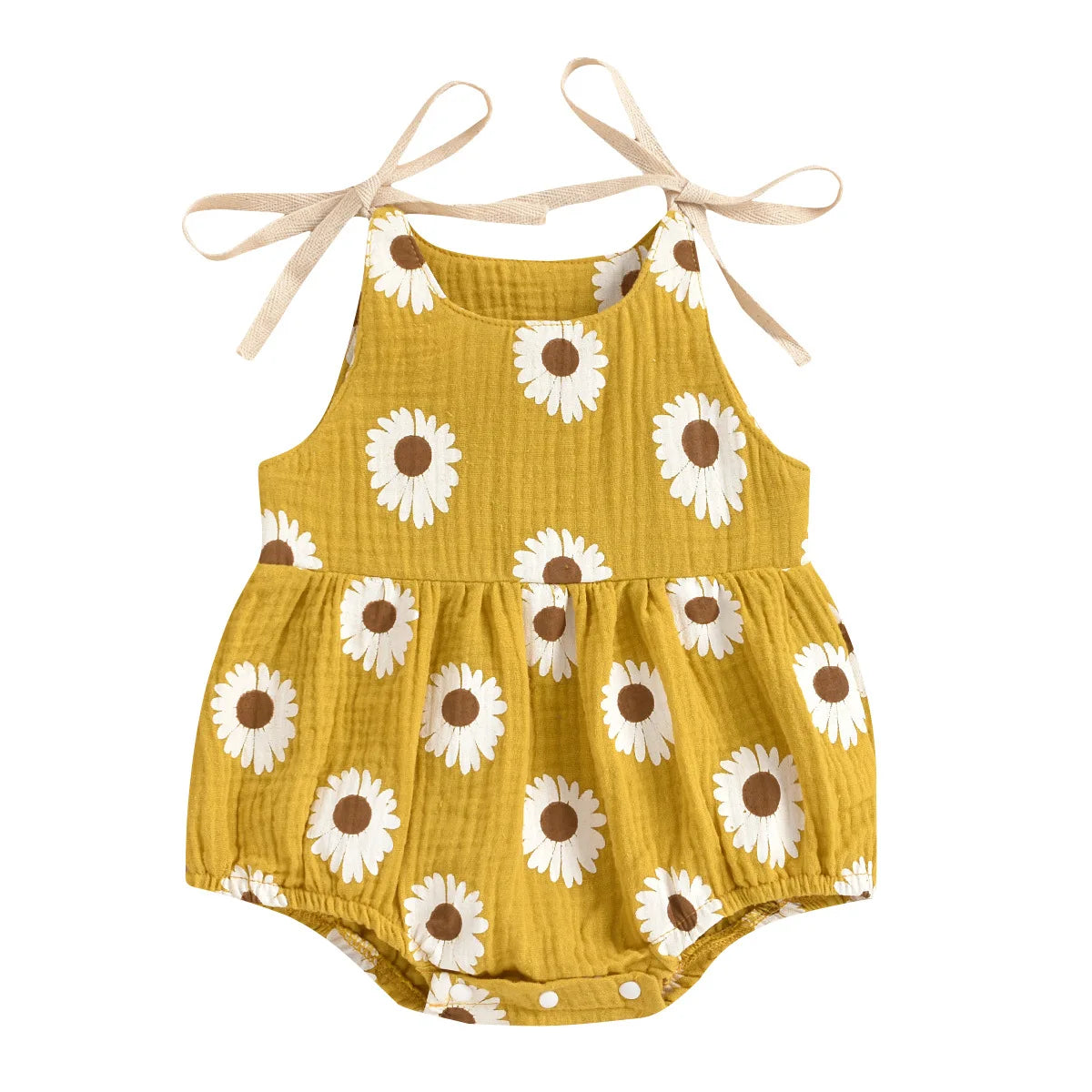 Summer female infant chrysanthemum suspender Romper sweet and cute