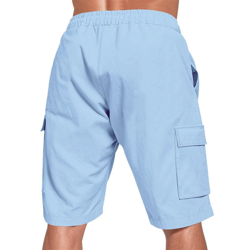New LONSDALE Loose Men's Shorts - Oversized Multi Pocket Casual Swimsuit - Summer Fashionable and Comfortable Pants
