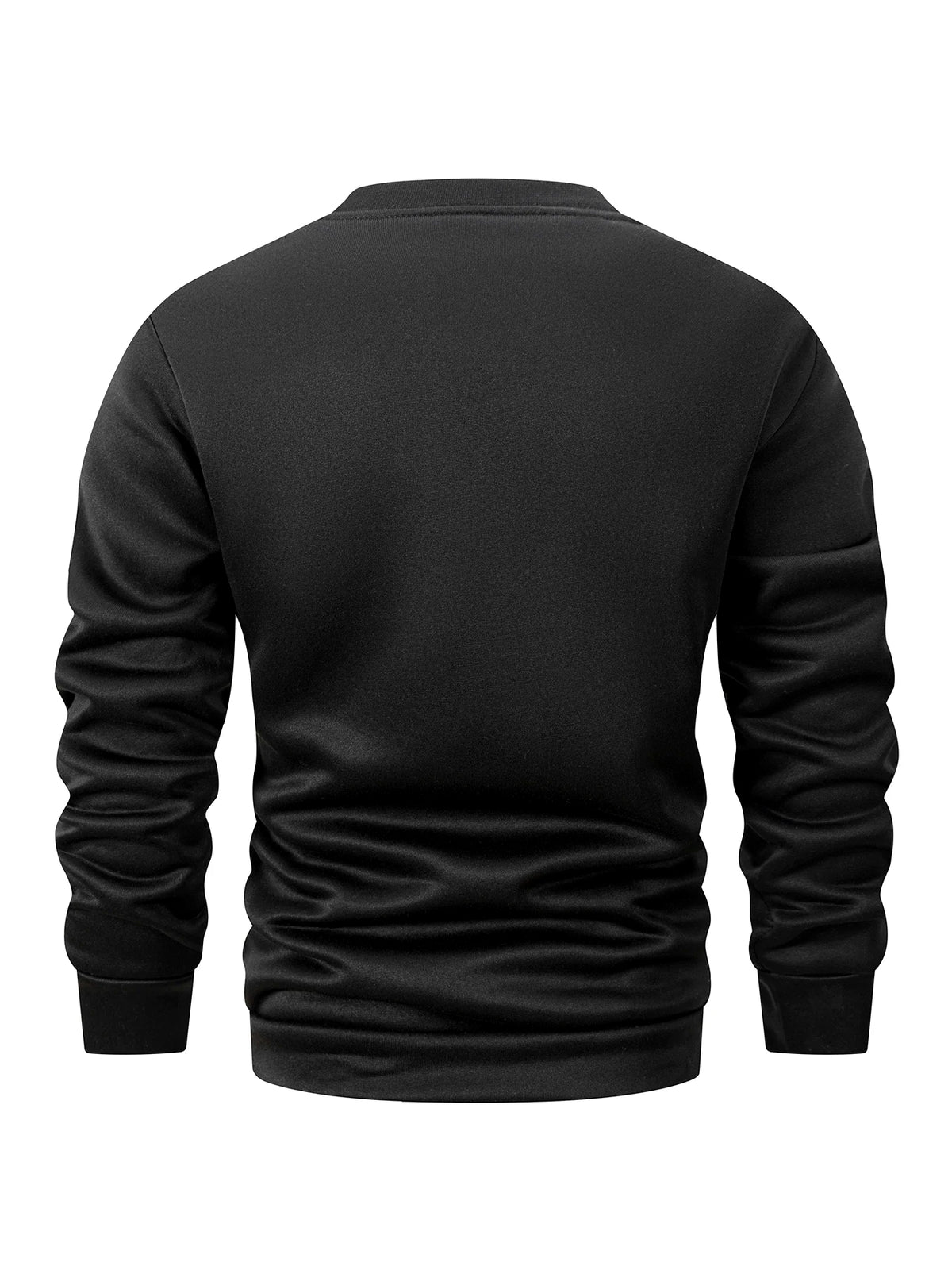 Autumn Winter Men's Fleece Lined Warm Sweatshirt Casual Pullover Men Fashion Long Sleeve Hoodies Outdoor Men's Clothing Top