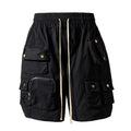 Hip Hop Y2K Streetwear Cargo Shorts Multi Pockets Tactical Fashion Man Shorts Techwear Harajuku Summer Casual Short Pants