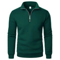 Spring Autumn new Casual Half Zipper stand collar sweatshirt Trend Simple slim men Pullover long sleeve tops Men's sweatshirt