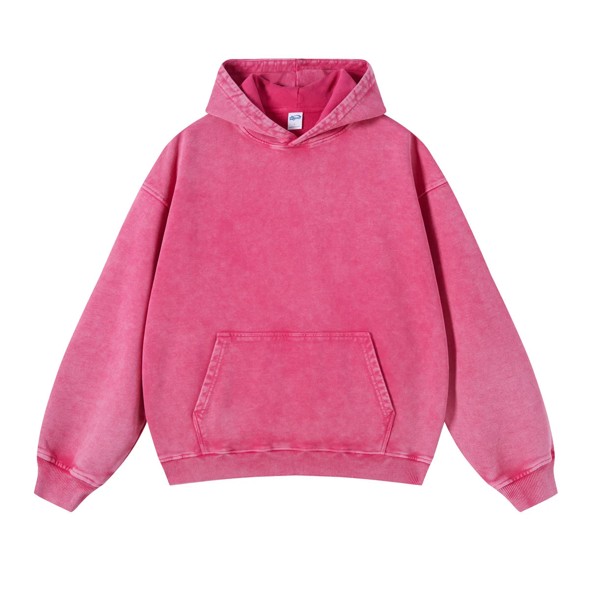 Heavyweight High Street Washed 520G Hooded Sweatshirt Vintage Dark Loose Oversized Unisex Hoodie