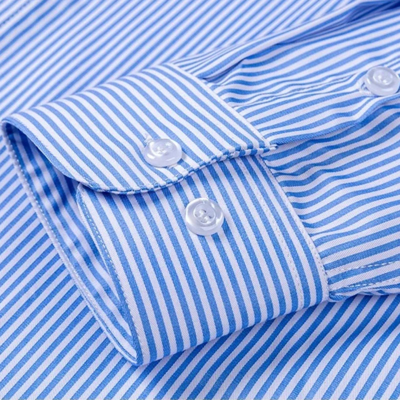 8XL Mens Shirts Long Sleeve Big Sizes Anti-wrinkle Business Men Shirt Long Sleeves Dress Shirts For Men Slim Fit Camisa Social