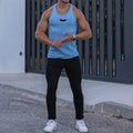 2026 Summer Men Bat Vest Plus Size Stripe Gym Tank Top Men Fitness Male Exercise Sports Vest Undershirt Bodybuilding Clothing