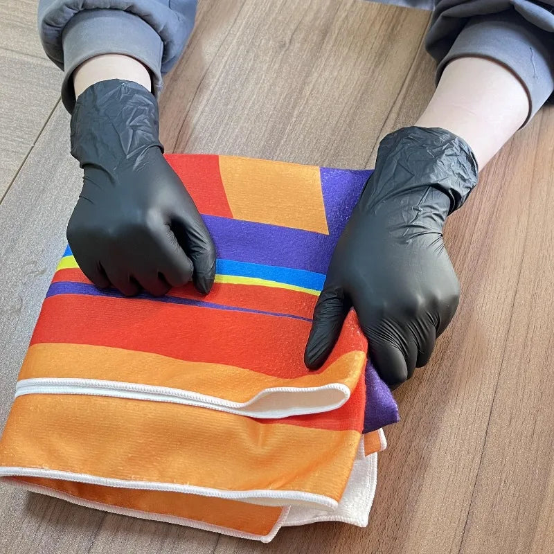20/50/100PCS Disposable Black Gloves for Home Cleaning Suitable for Food Processing Hairdressing Nail Art Pet Bathing