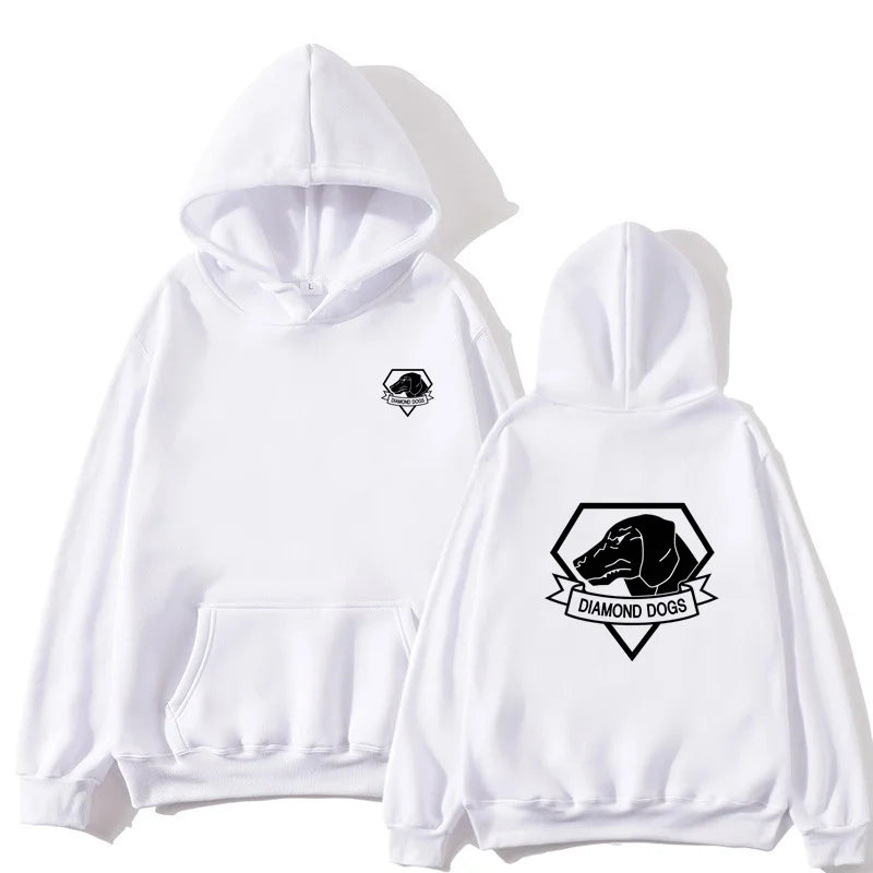 MGS 5 Metal Gear Solid V 5 Diamond Dogs Printed Pattern Hoodie Sportswear Autumn/Winter Men's/Women's Casual Street Harajuku y2k