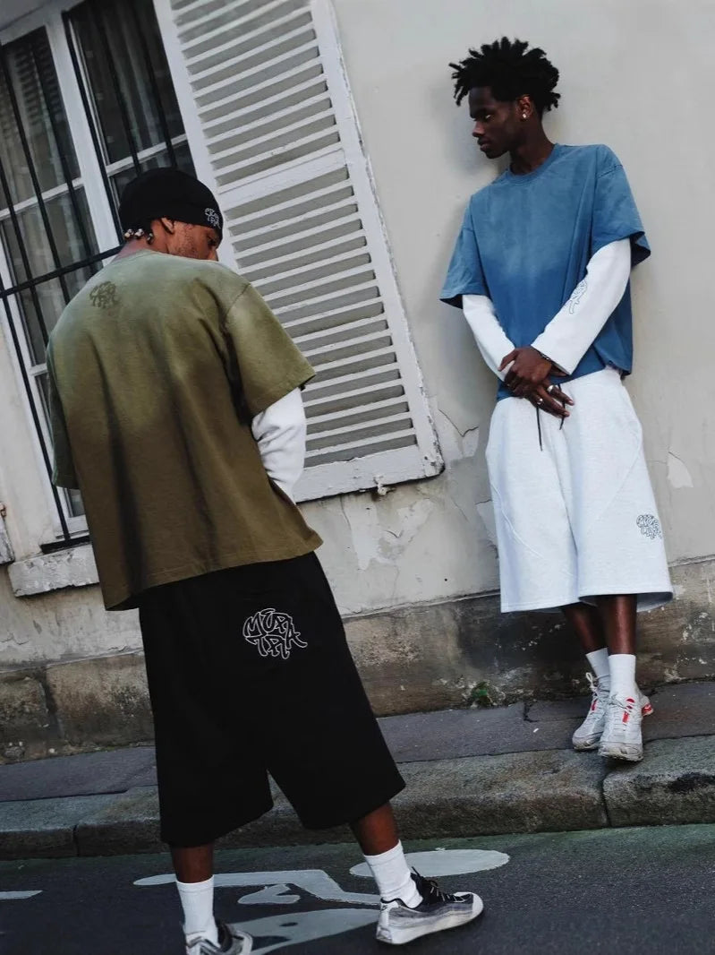 Y2K Retro Jogging Pants Streamlined Seams Street Trendy Embroidery Unisex Sweatpants Hip Hop Harajuku Streetwear Baggy Joggers