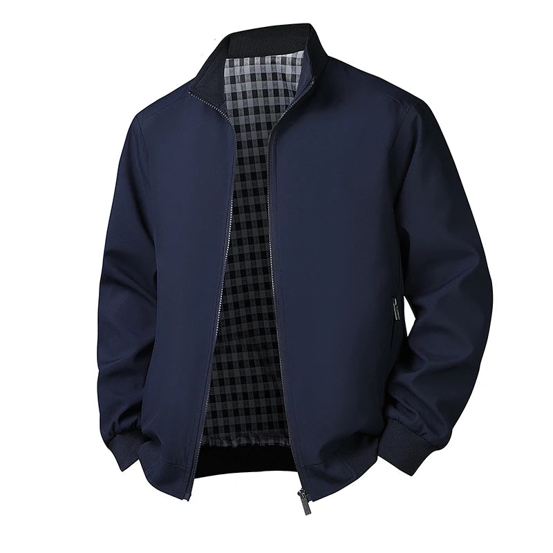 Plus Size 6xl 7xl 8xl Jacket Men Casual Autumn Spring Stand Collar Windbreaker Sport Coat Man Big Size Clothing 140kg Can Wear