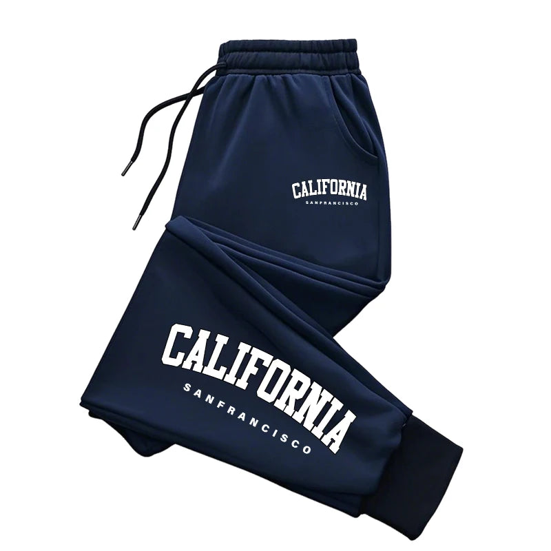 California Fashion Print Sweatpants Men Women Daily Casual Sport Jogger Pants All Season Home Outdoor Comfort Versatile Trousers