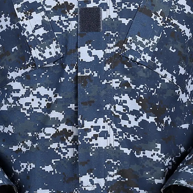 Military Uniform Navy Blue Camouflage Suits Outdoor Tactical Uniform Airsoft Clothing Military Tactical Gear Man Army Uniform