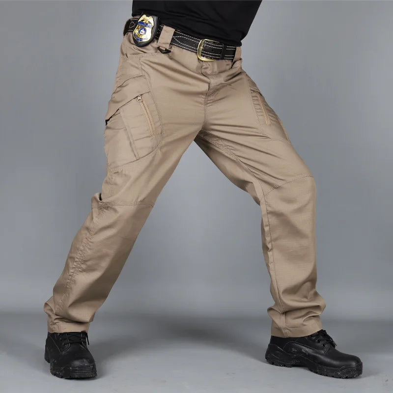 Tactical Men Pants Summer Lightweight Casual Trousers Waterproof Multiple Pockets Cargo Pants Quick Dry Outdoor Workout Pant