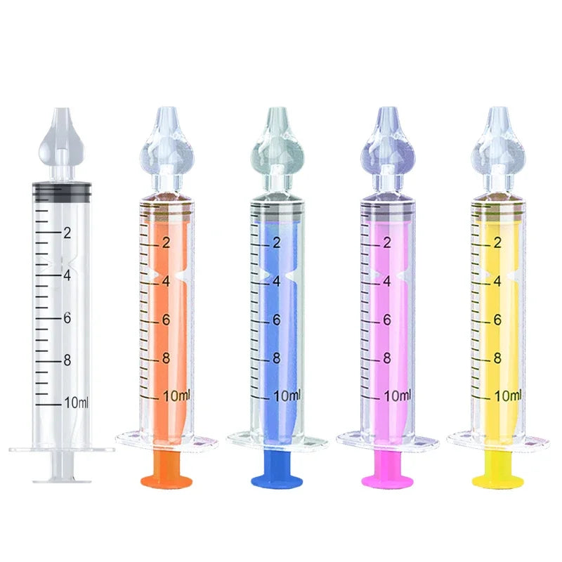 Needle Tube Nasal Aspirator Syringe Baby Nose Cleaner Baby Rhinitis Nasal Washer Reusable Nasal Irrigator Washing for Children