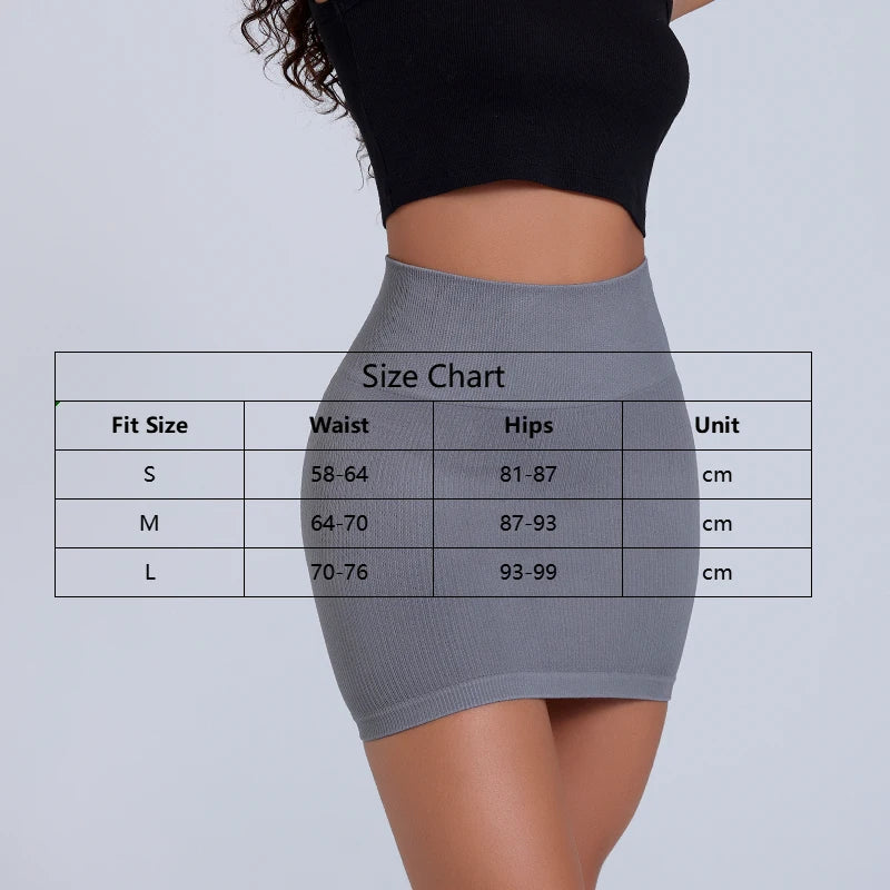 1Pcs Spring Summer New High Waist Elastic Business Women's Mini Skirt